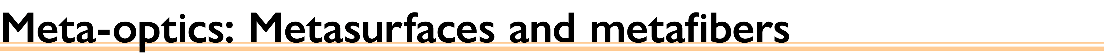 Meta-optics: Metasurfaces and metafibers