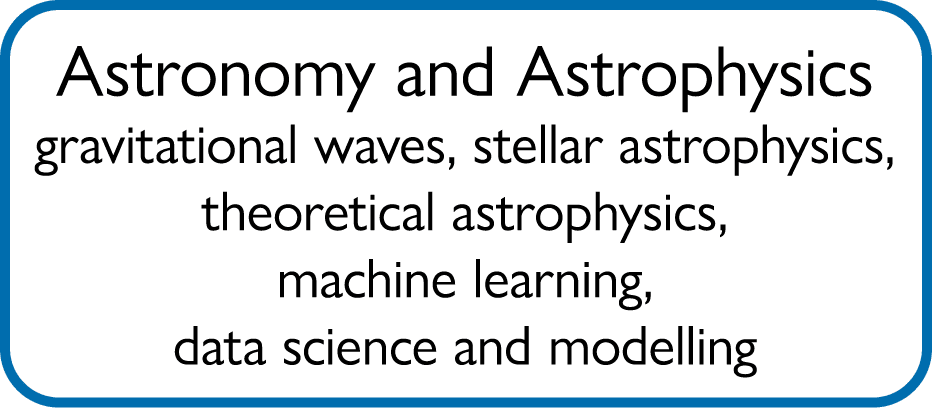 Astronomy and Astrophysics gravitational waves, stellar astrophysics, theoretical astrophysics, machine learning, dat...