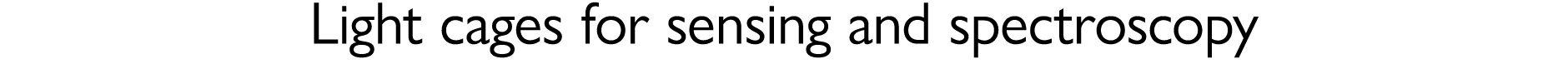 Light cages for sensing and spectroscopy