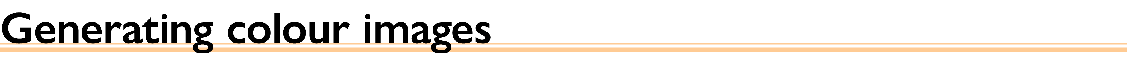 Generating colour images