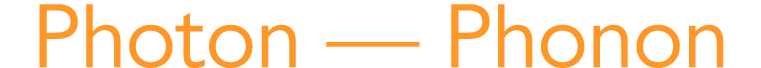 Photon — Phonon