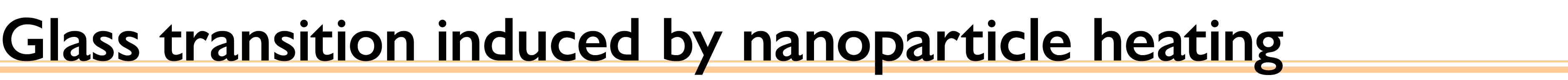 Glass transition induced by nanoparticle heating 