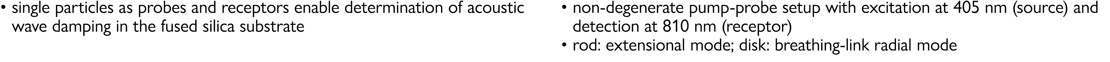   single particles as probes and receptors enable determination of acoustic wave damping in the fused silica substrat   