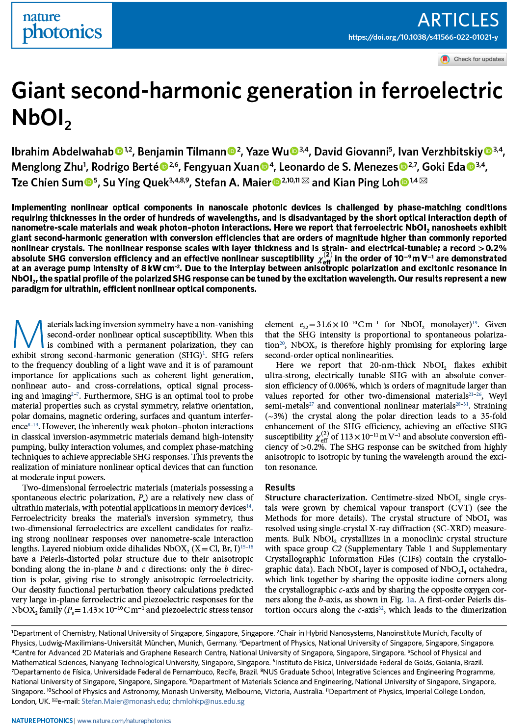 Nature Photonics, doi:10 1038 s41566-022-01021-y