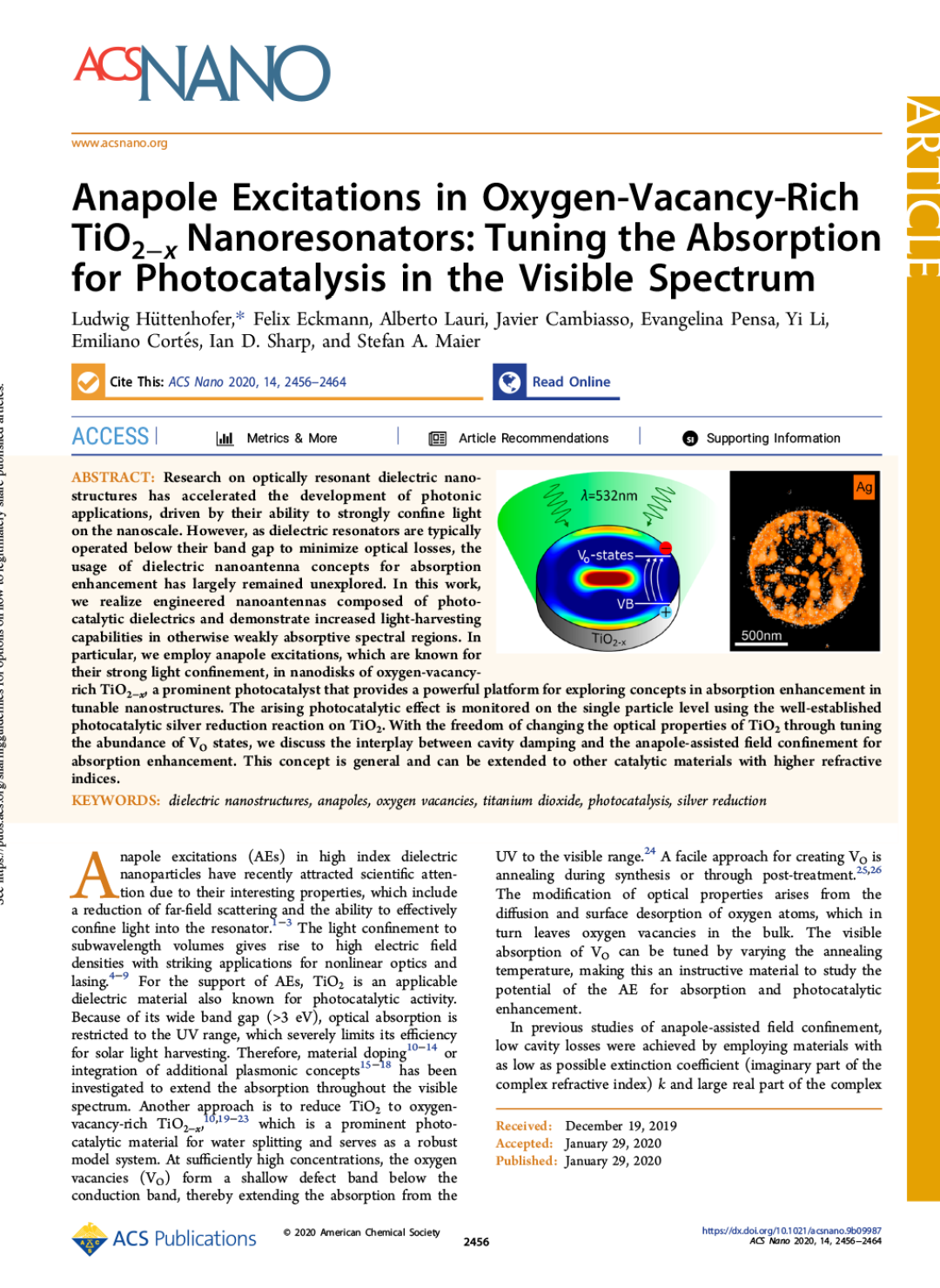 ACS Nano 2020 14:2456-2464