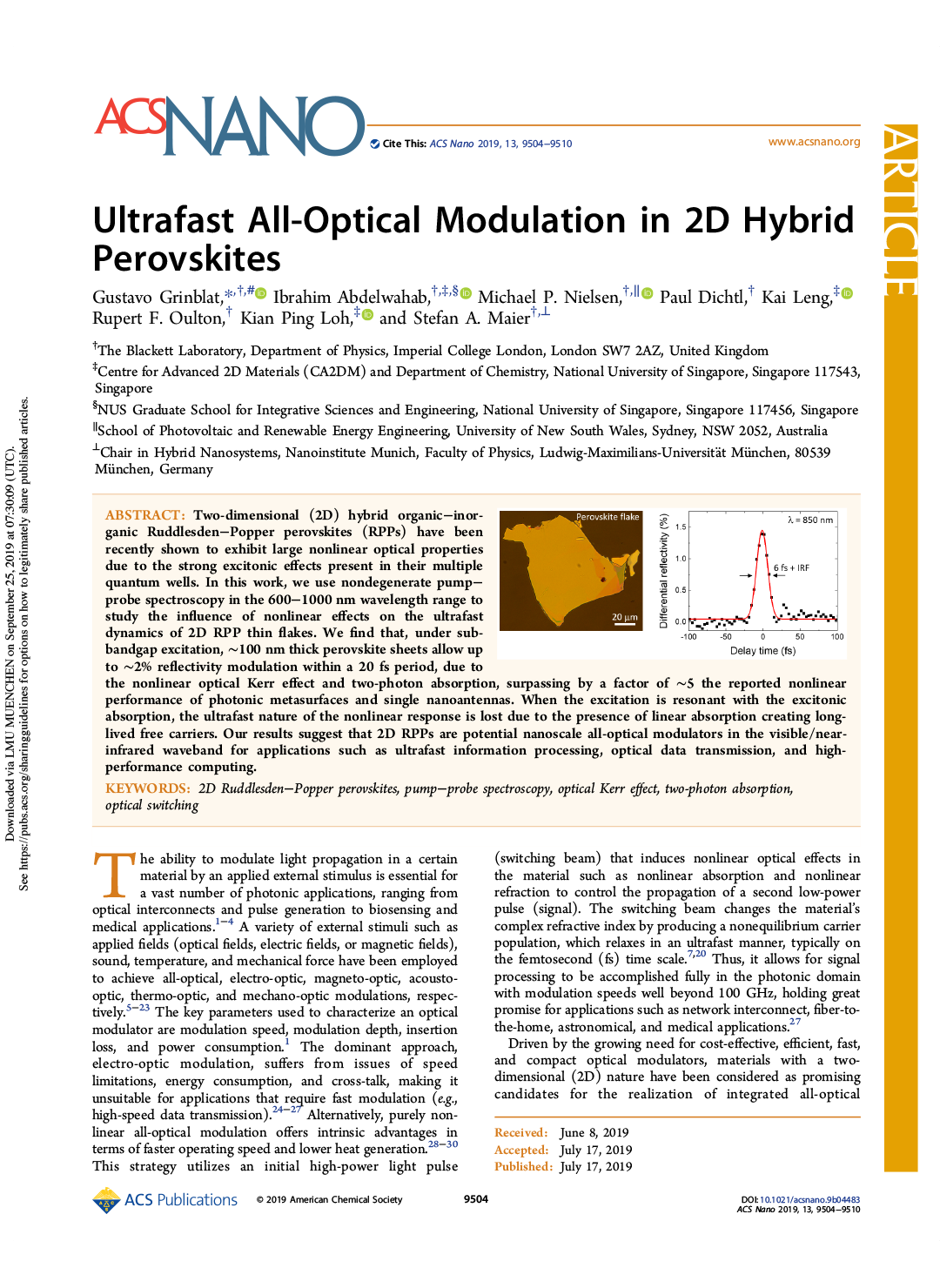 ACS Nano 2019 13:9504-9510